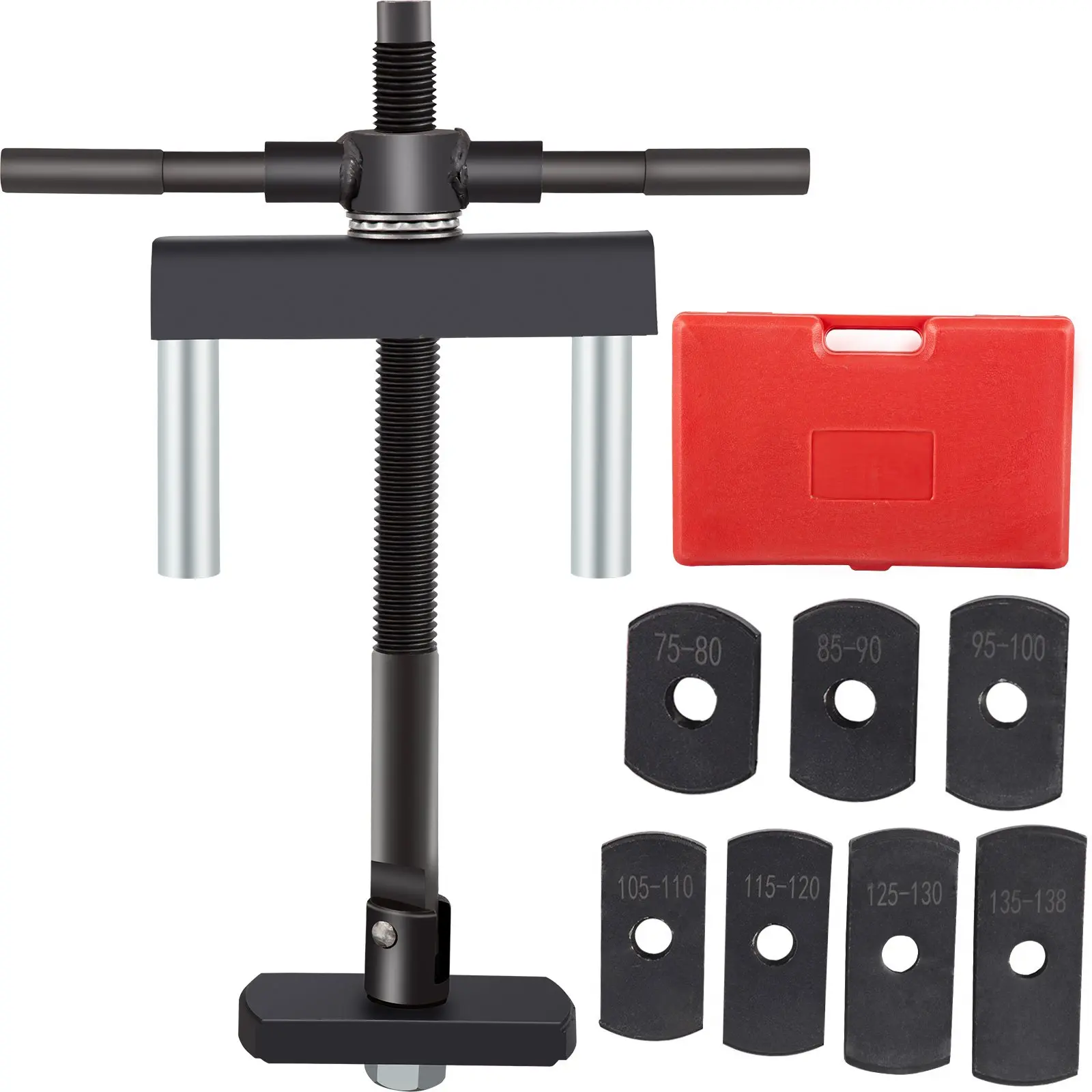 【toolupgrade】VEVOR 45# Steel Universal Cylinder Liner Puller Tool Set with Cross Arm, 75-138mm Dry/Wet-Type Engine Removal Aid for Auto Repair