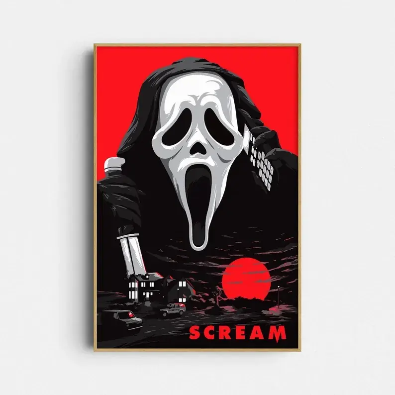 Horror Movie Poster: Scream - Cinema Wall Art (Giclée Print)
