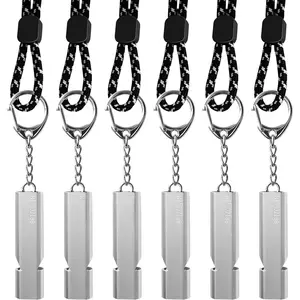 Whistles 4-Pack & 6-Pack, Upgraded   Safety Whistle with Lanyard and ,  & Unbreakable for Hiking, Camping,  Walking, Coaching,  Kits