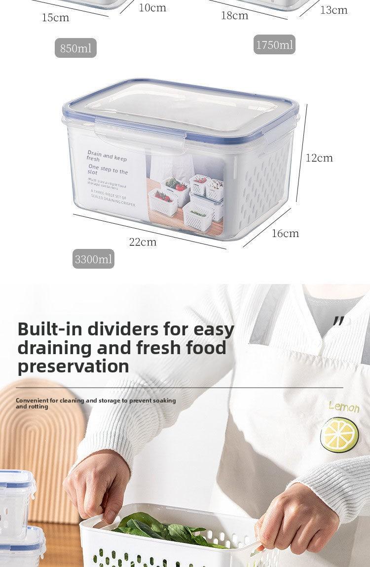 "Kitchen Organization TikTok Made Me Buy It |   Stackable Drainable Produce Bins"