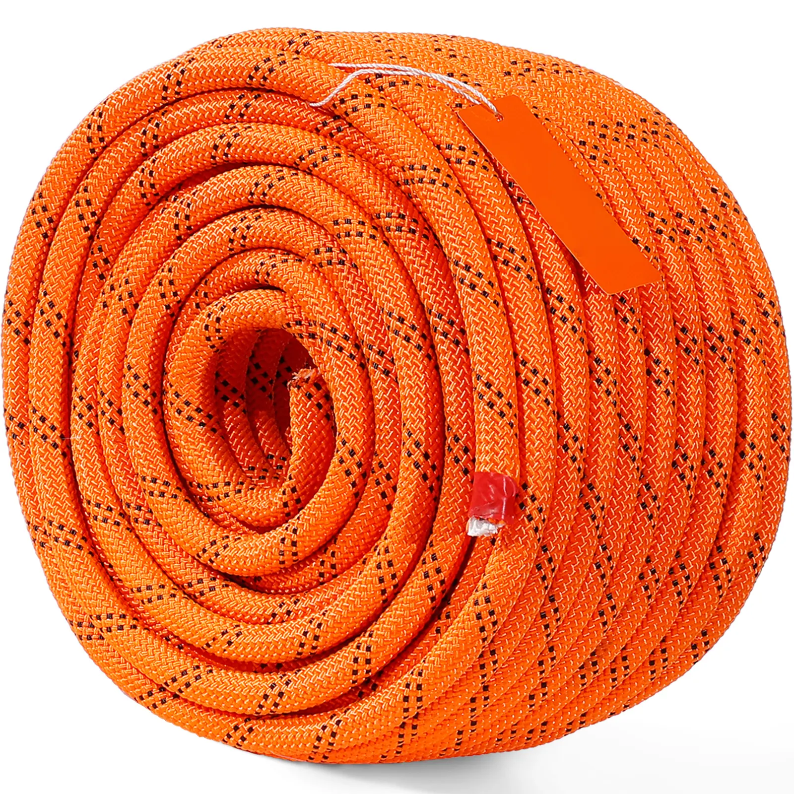 Dual Twisted Polyester Cord, 1/2 inch by 120 feet, 48-Strand, 8000 LBS Tensile Strength, Multi-Use Outdoor Rope for Arborist Activities, Hiking, Swinging, Rappelling, and Rescue, Or