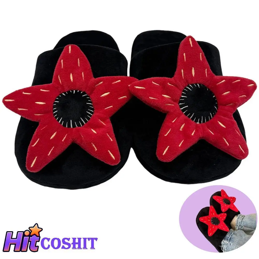 Cannibal Flower Demogorgo Plush Slippers Cosplay TV Odd Matter Role Stuffed Shoes Women Men Indoor House Slipper Christmas Gift