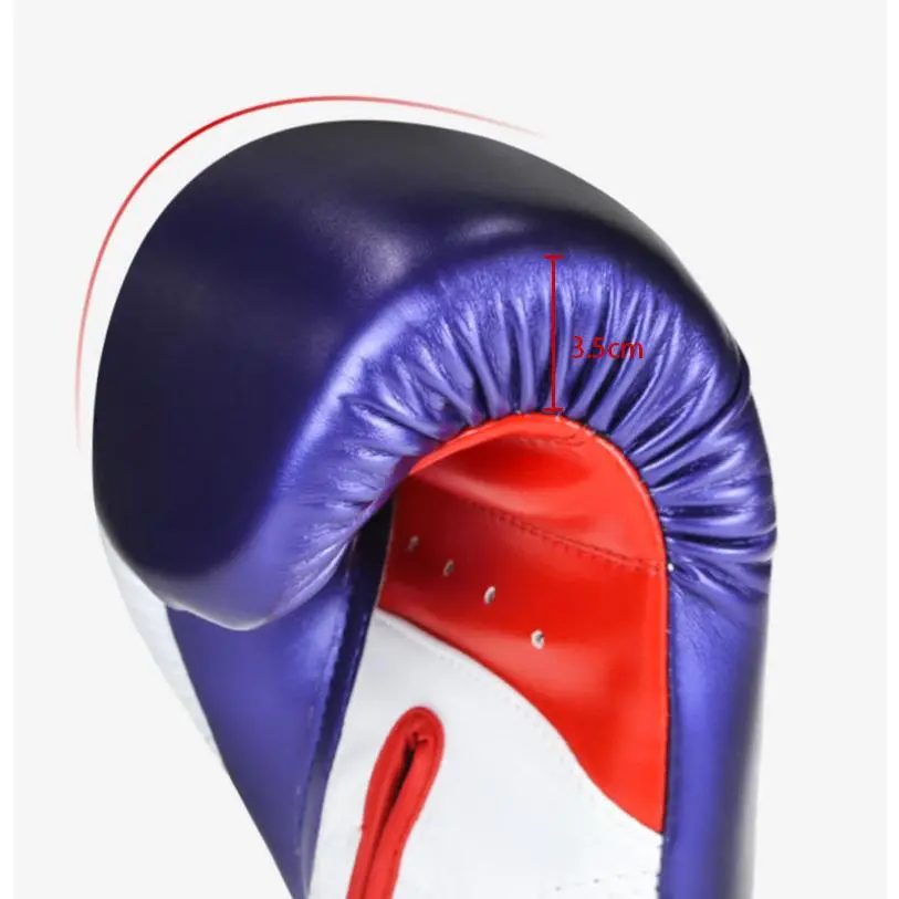 Thickened PU Boxing Gloves with Glossy Finish for Adults Kids Training and Sparring