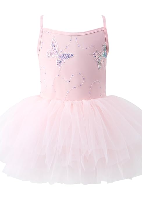 Toddler Ballet Outfit Sleeveless with Snap Gymnastics Leotards for Girls 1-7Y