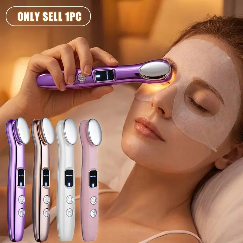 USB Rechargeable Portable Facial Beauty Device, Facial Beauty Instrument, At Home Facial, Multi-Function Face Neck Eye Massager, Various Modes, Perfect Gift for Women