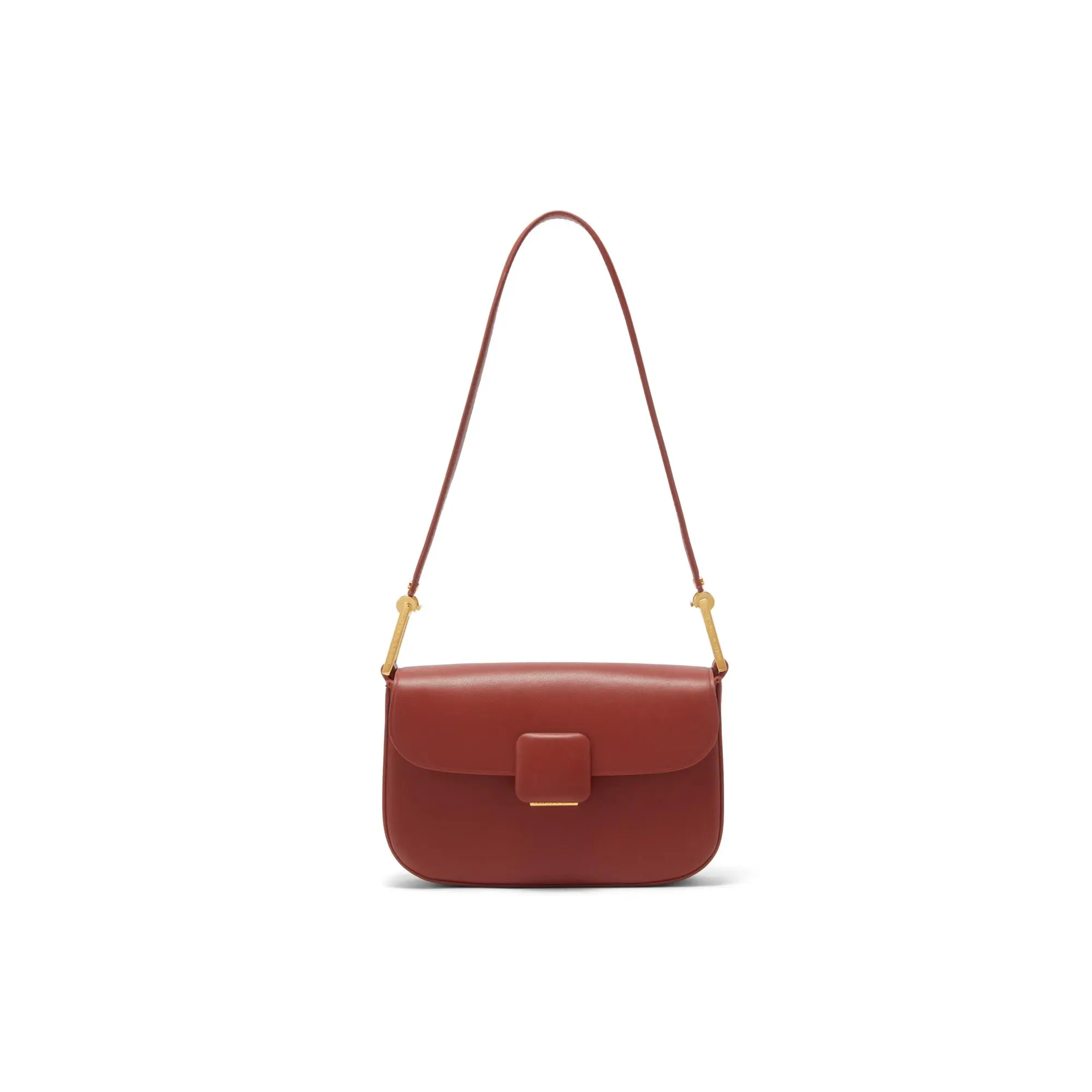 Charles & Keith KOA Small Square Buckle Crossbody Bag for Women – PU Leather, Multiple Colors