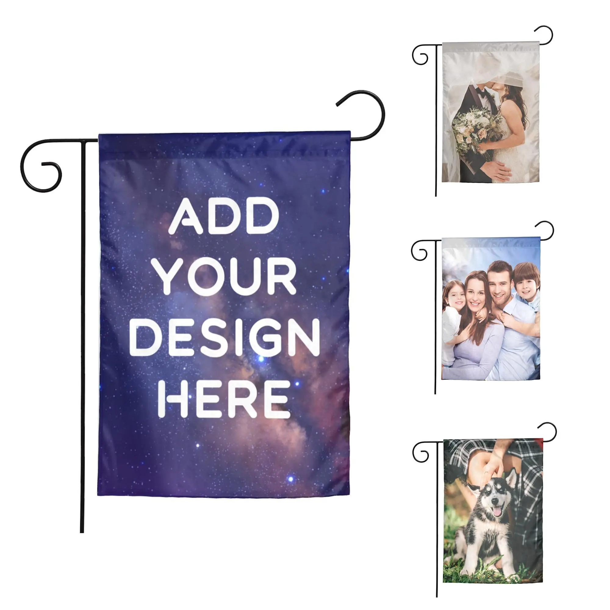 Custom Printable Single-Sided Digital Print Garden Flag - Weather-Resist Use, Water-Based Print for Crisp Colors, Personalized Photo & Text Decor for Birthday, Outdoor Yard Farmhouse Porch, Digital Print Flags, Weatherresist Use