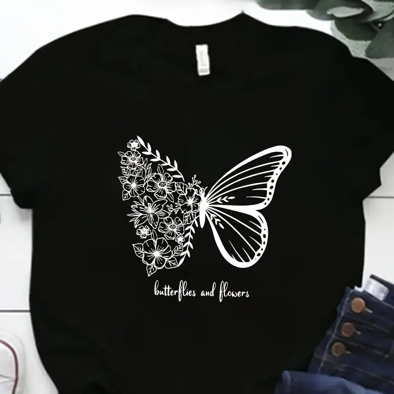 Butterfly Heat Transfer Stickers - DIY Washable Decals, Suitable for T-Shirts, Jeans, Backpacks | Mixed Colors, Polyester Material