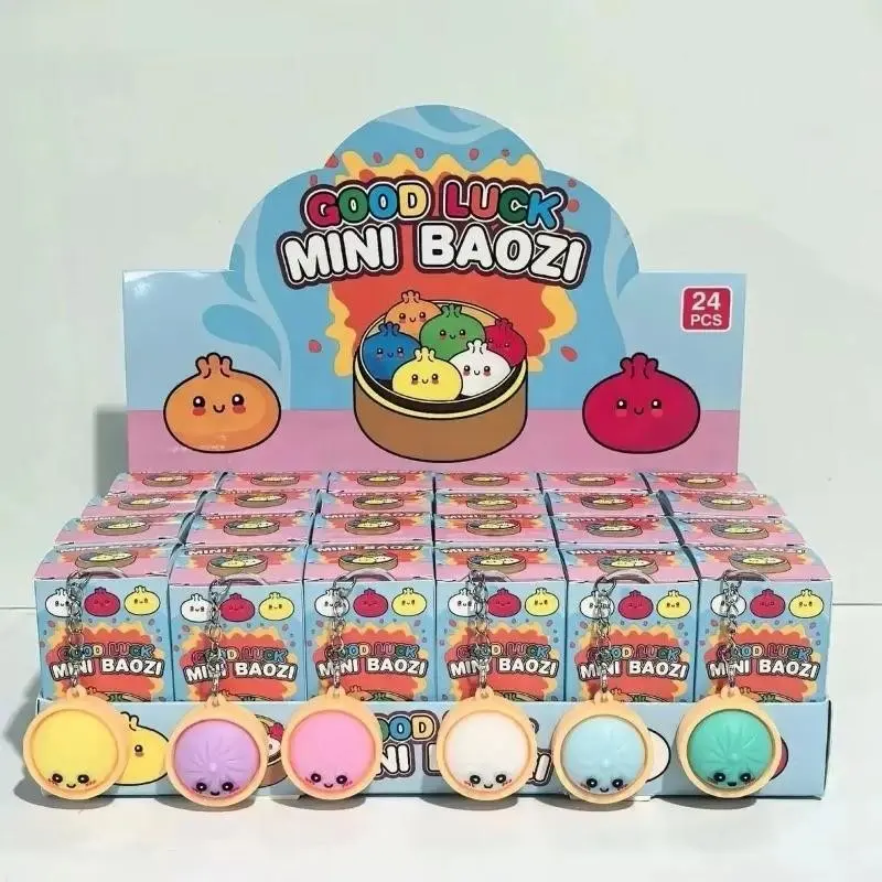 24pcs Mini Baozi Bag Charms, Hanging Ornament Set, X001 Model, Perfect for Bags & Accessories, Stylish Decorative Items