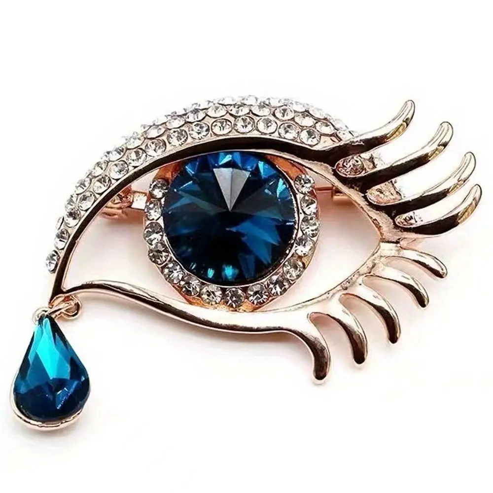Angel Tears Eye Brooch Corsage Men's Pin Jewelry Accessories
