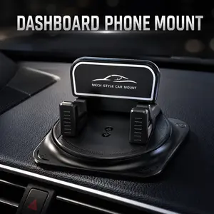 360-degree rotatable car phone mount, ideal for GPS navigation on dashboard, easy angle adjustment for portrait and landscape mode, vacuum suction base for stable fixing, universal for smartphones, Phone Holder for Car