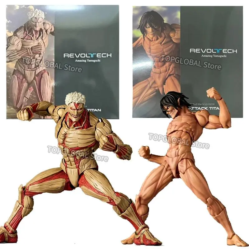 2026 hot item KAIYODO Attack on Titan Figure Revoltech AMAZING YAMAGUCHI  Armored Titan Eren Jaeger Anime Action Figures KO Model Toys Gift