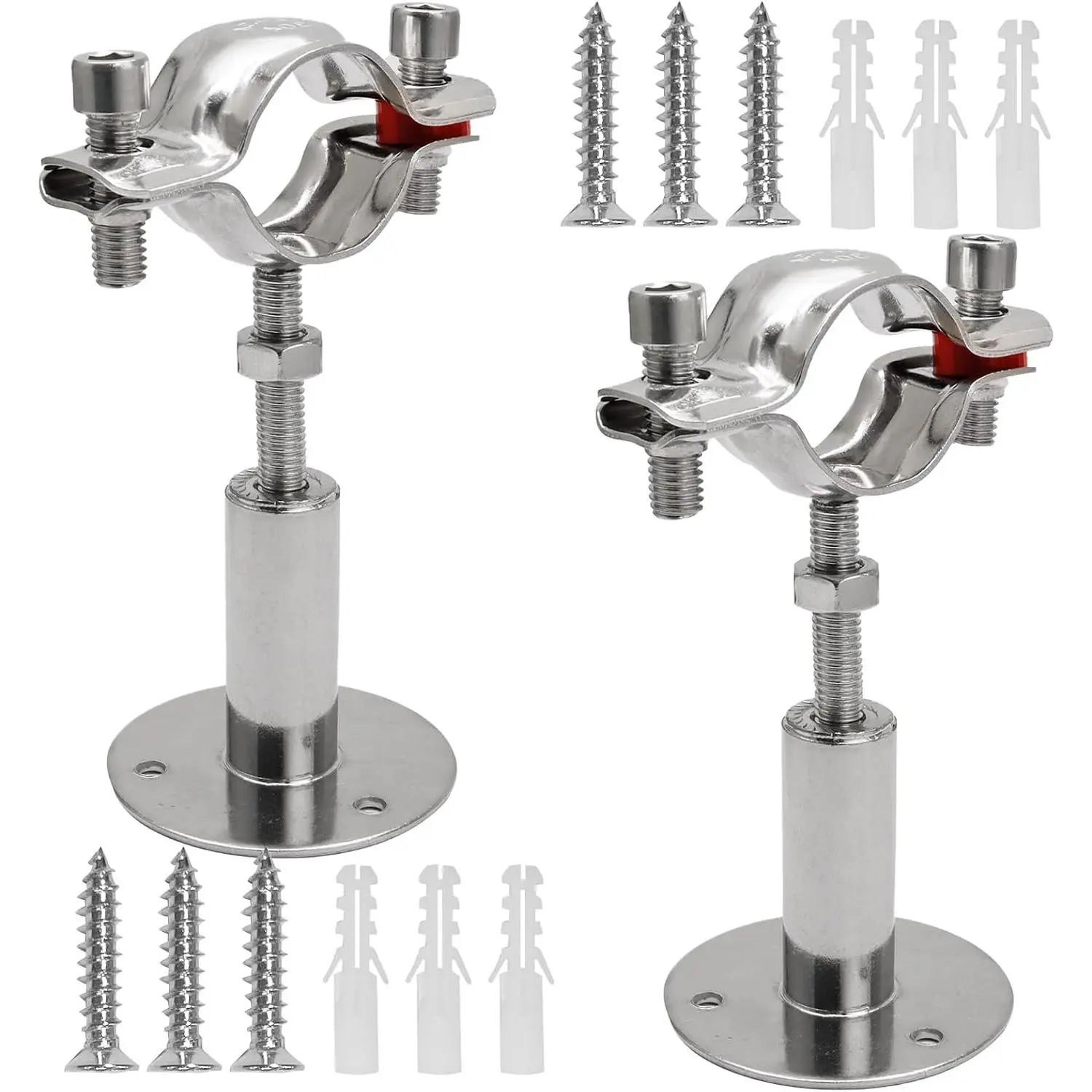 Adjustable Pipe Support Bracket, 1-1/4 Inch Pipe Clamp