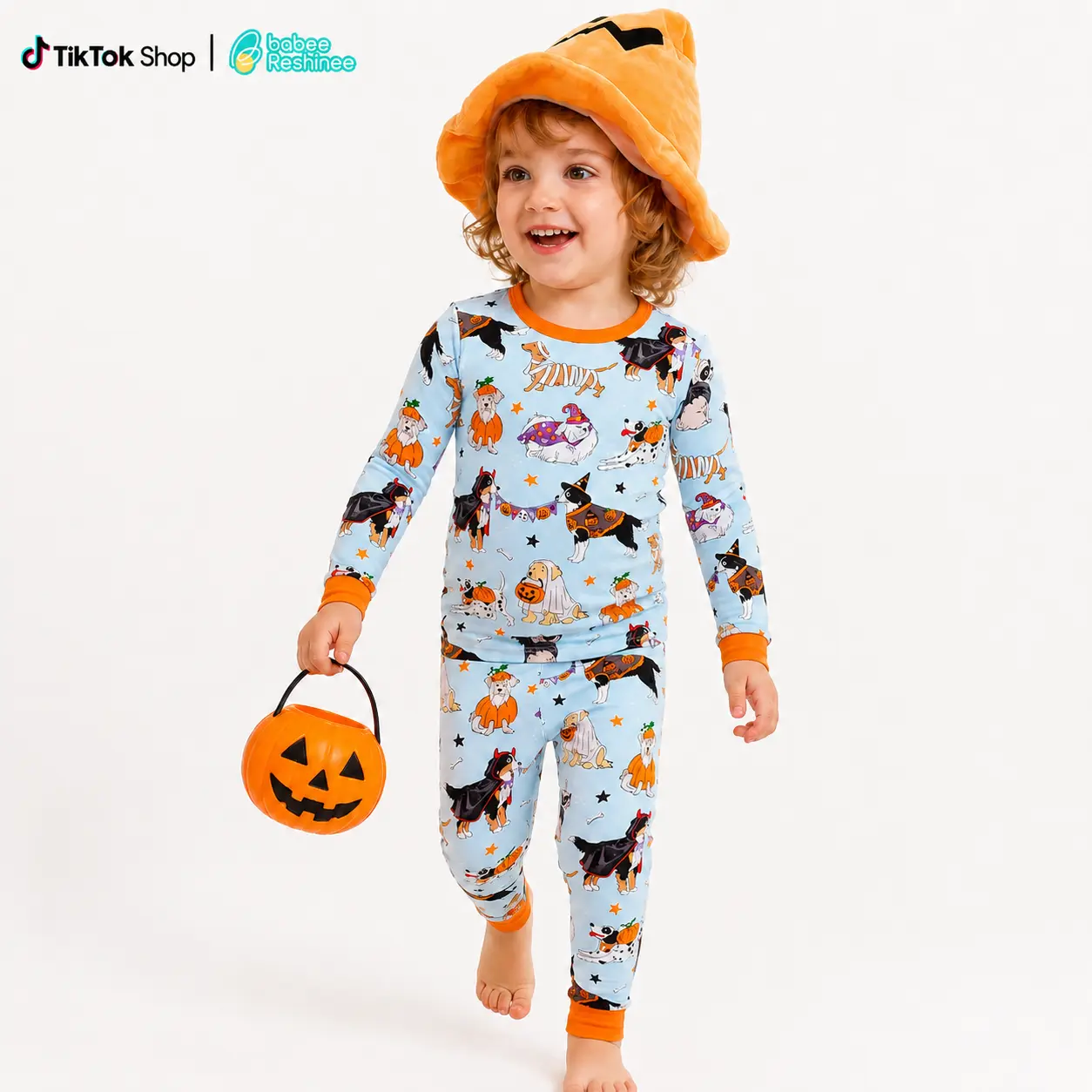 babee Reshinee Bamboo Toddler Kids Pajamas Set, Halloween Christmas Gift for Baby Boys Girls，Long Sleeve 2-Piece Snug Fit PJs, Cozy 12M-8Y Sleepwear, Jammies, Breathable, Stretchy, Tagless, Buttery Soft