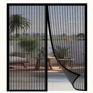 1pc Easily Installed Magnetic Screen Door - Keeps Bugs Out, Lets Fresh Air In | Heavy Duty Mesh Curtain Self-Sealing For All Seasons | Ideal For Bedroom And Home Decor, Hands-Free, Room Divider, Easy Installation, Bug Protection, Magnetic Closure
