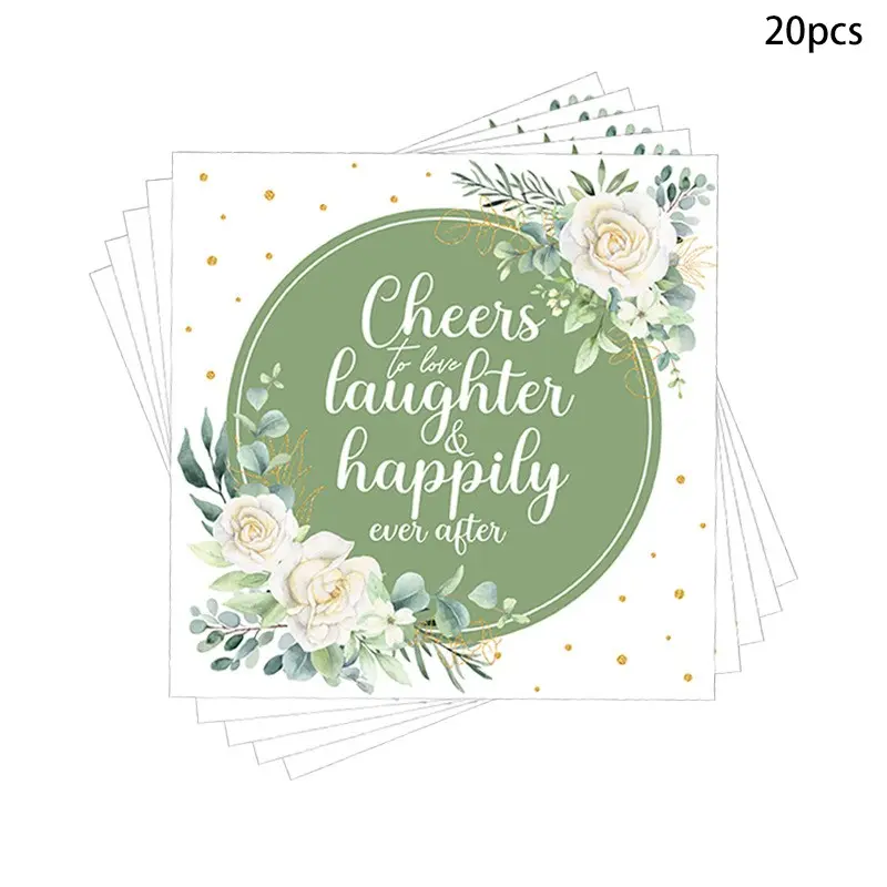 20-Pack Wedding Party Napkins Floral Spring Decorative Paper Towels, Holiday Gifts Home Living Room Garden Decoration