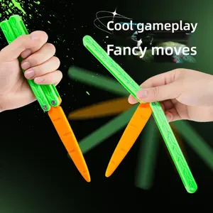 Radish Fidget Toy, Safe Novelty Toy for Addicting Flip Tricks