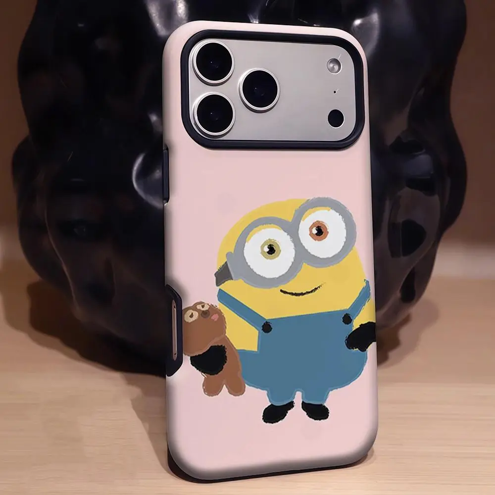Minions Phone Case For iPhone 17 Promax 16 15 14 13 12 11 Plus Pro Max 17Air and Samsung S26 S25 S24 S23 S22 S21 FE Plus Ultra - Anti Drop Full Perfect Aesthetic Printed Soft TPU Case
