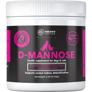 D-Mannose Supplement with Real Chicken for Dogs and Cats. Use for Immediate and Preventative Treatment of Bladder and Urinary Tract Infections UTIs. Stop Kidney Stones. Extra Strength 115 Grams.