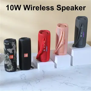 T&G Portable Wireless Multifunctional Desktop Speaker, Rechargeable Waterproof Speaker with LED Light, Bluetooth-compatible Speaker for Home, Outdoor, Travel, Audio