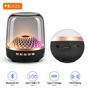 2026 Portable Wireless Soundbar Bluetooth 5.0 Home Theater TWS Speaker Hi-Fi Acoustic Breathing Lamp Subwoofer for Android & IOS