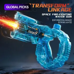 Electric Water Gun with Light Effects, Automatic Continuous Fire, Automatic Water Blasts, Adult and Kids Splash Toy, Summer Beach Pool Party Sprayer, Lithium Battery Included #GLOBAL PICKS