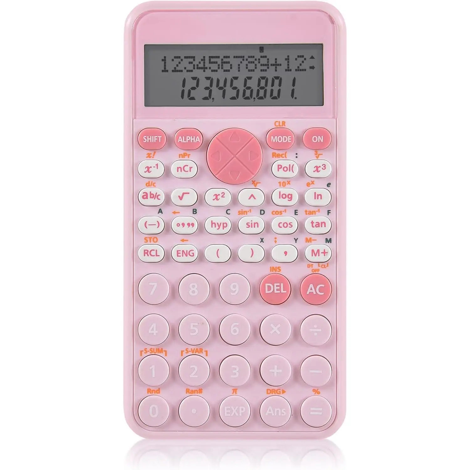 Pink 2-Line Display Scientific Calculator & Full HD Smart Digital Wall Calendar Bundle, Portable Cute Aesthetic School Supplies, September Whiteboard Homeschool Planner for Students' Exam Use Circle Time Learning Center Set Large Laminated menu planner ca