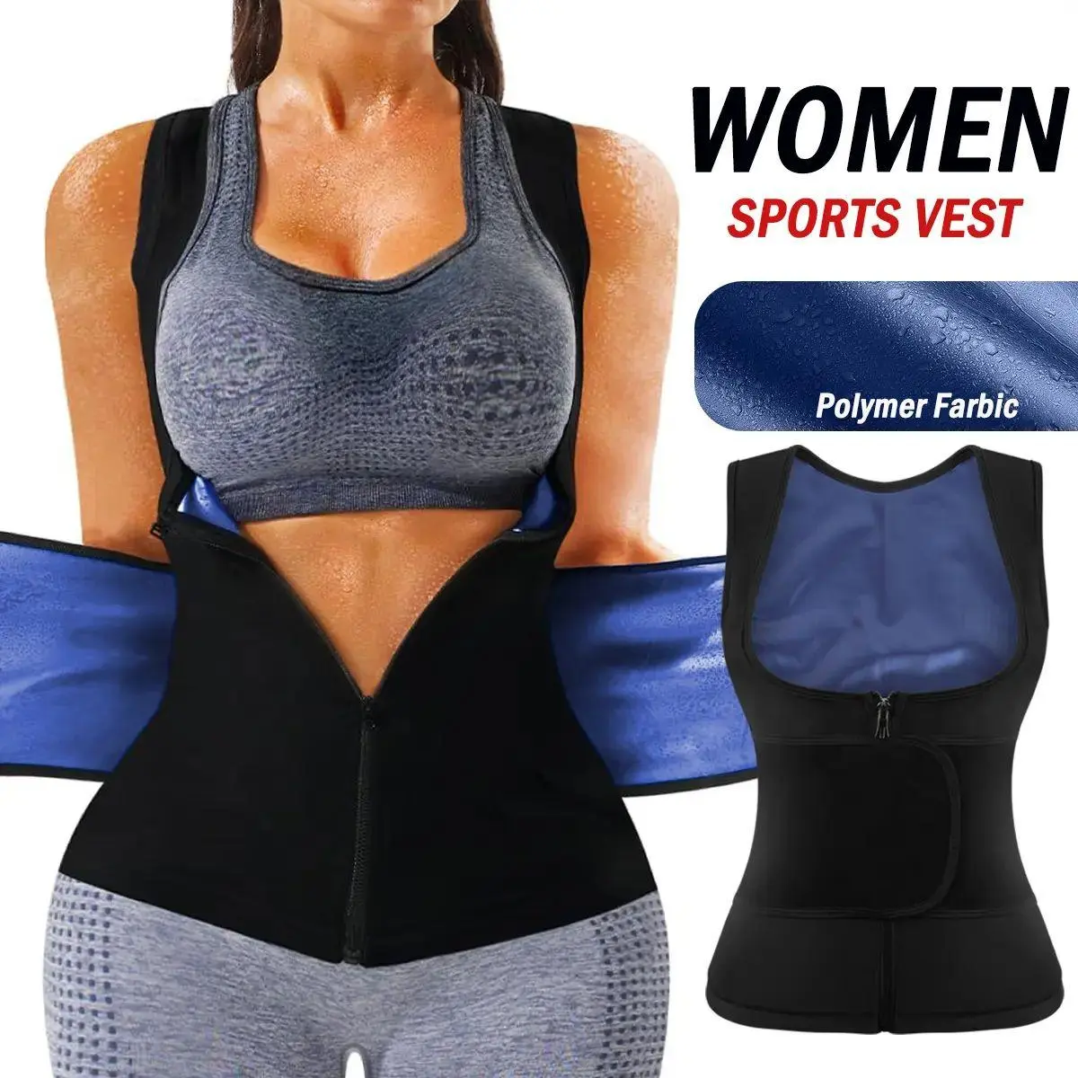 Women's Compression Corset Top - Waist-Slimming Sweat Workout Shaper Tank, Essential Sportswear Piece for Fitness Style, Shapewear, Activewear, Athletic, Sports Clothes