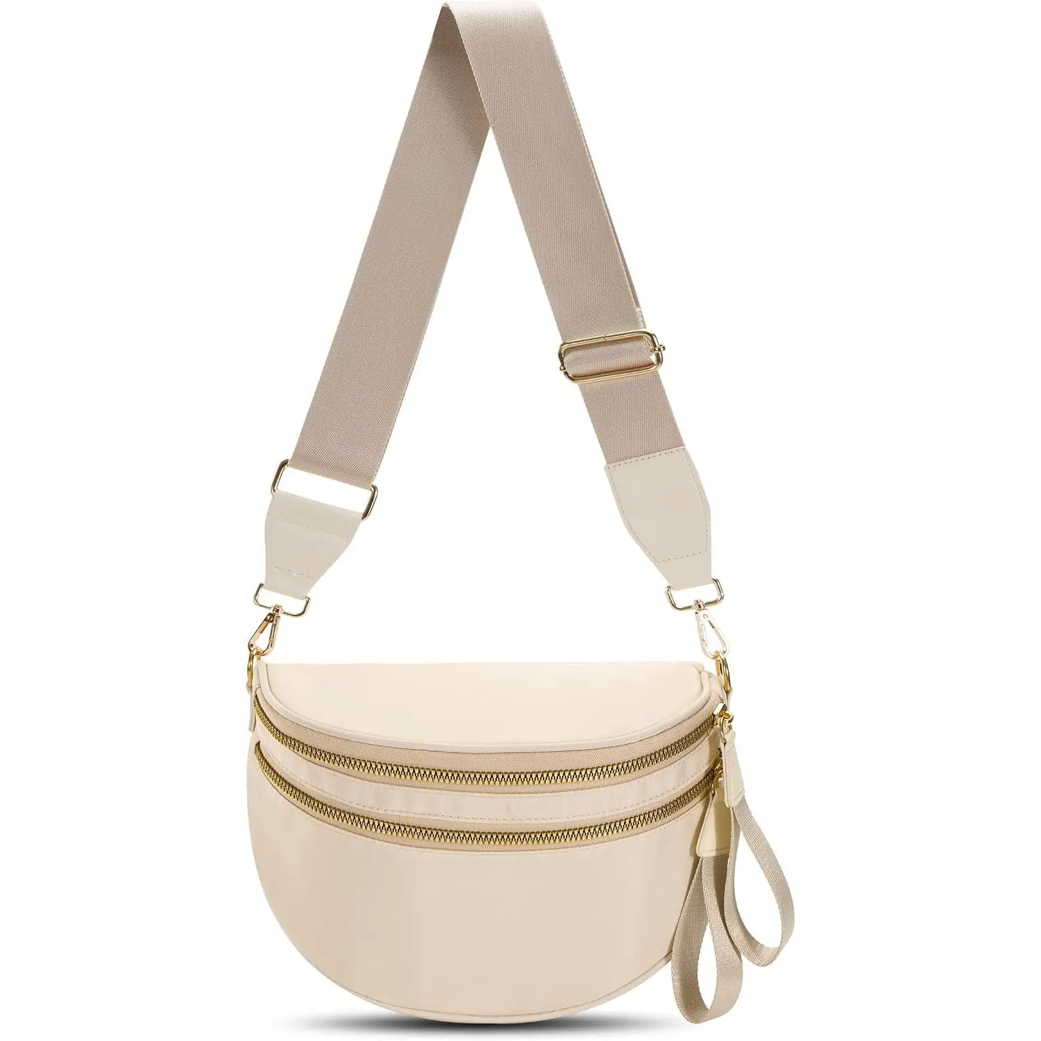 Checkered Crossbody Bag Large Nylon Bum Bags for Women Spacious Belt Bag Sling Handbags  Purses Fanny Packs