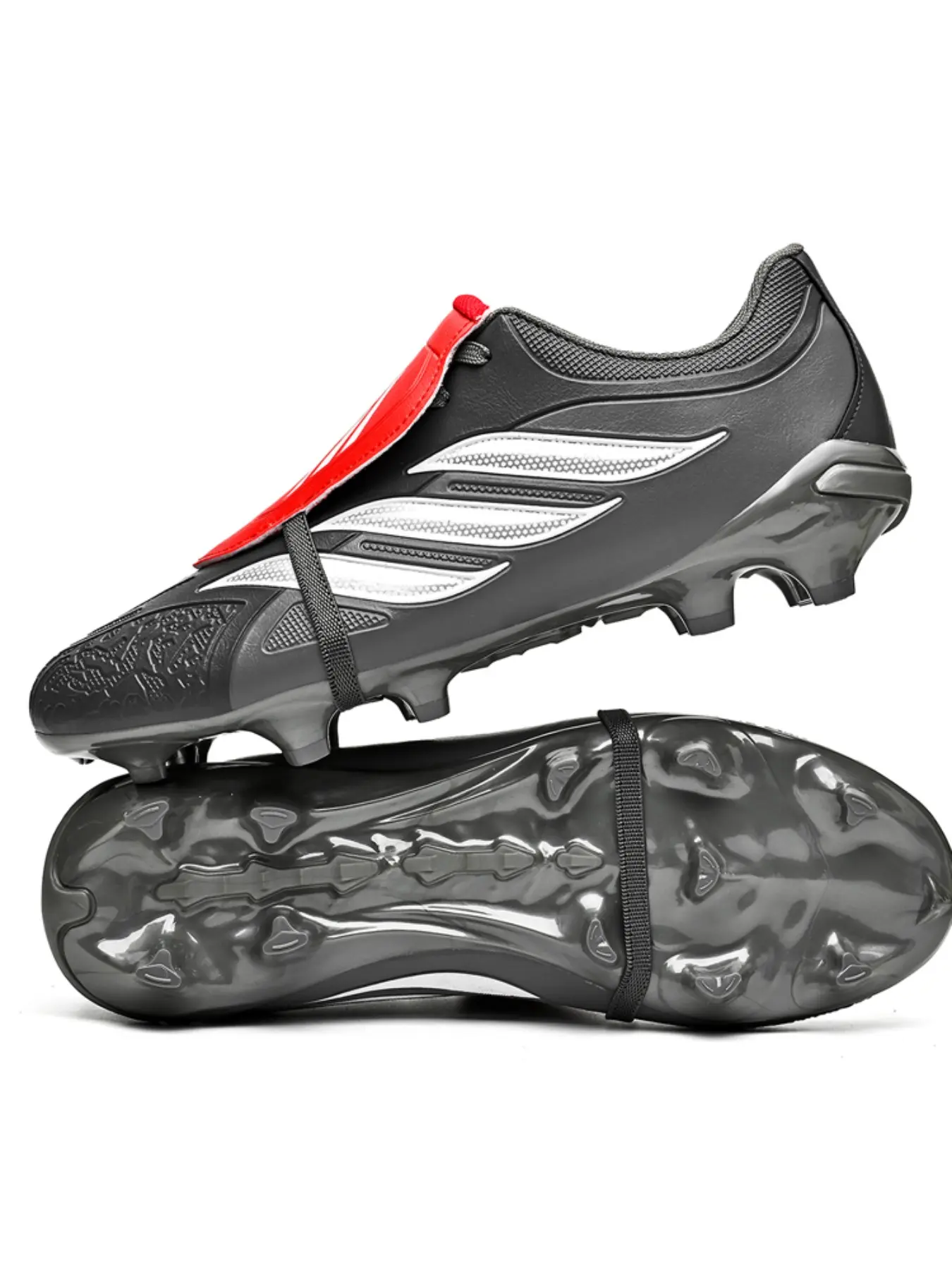 Youth Soccer Shoes, Unisex Outdoor Professional Match Training Cleats, Anti-Slip Ag Studs, Classic Tpu Football Boots