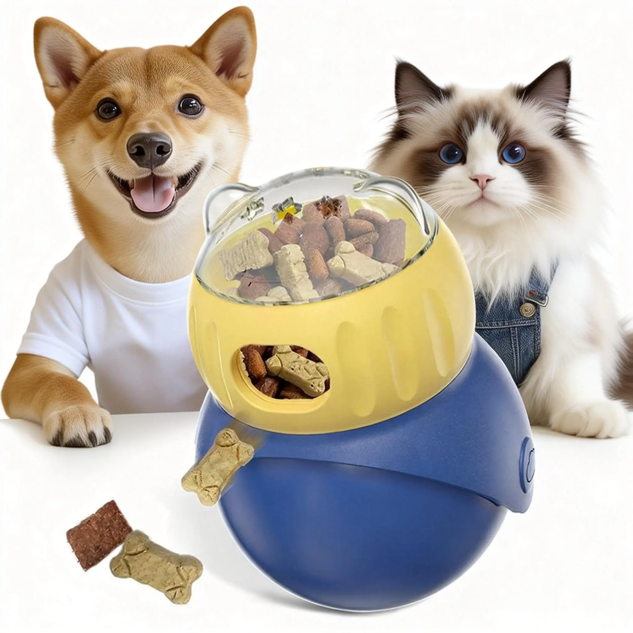 Dudpud Wobble Treat Dispensing Dog & Cat Toy