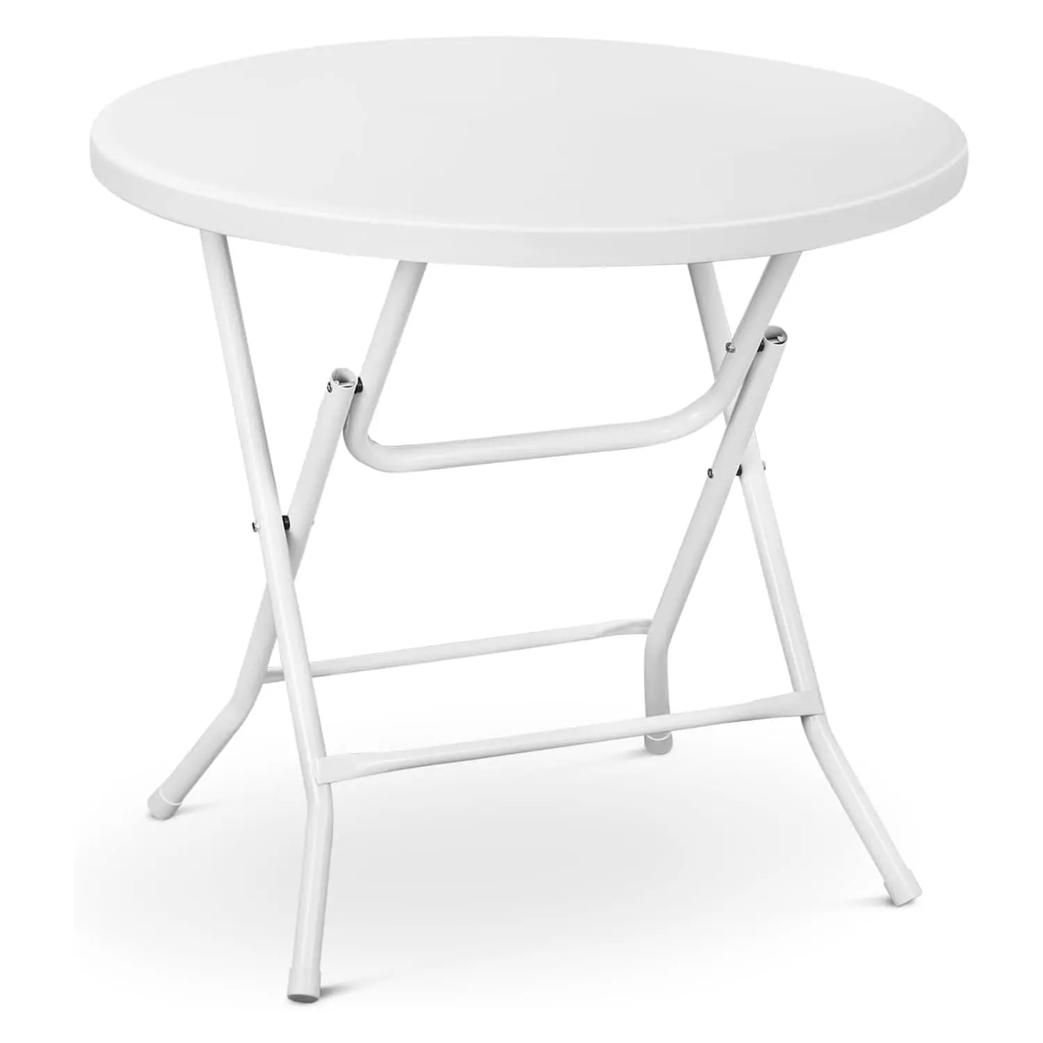 Portable Folding Cocktail Table – Round High Top Bistro Table with Removable Legs for Indoor/Outdoor Events & Catering