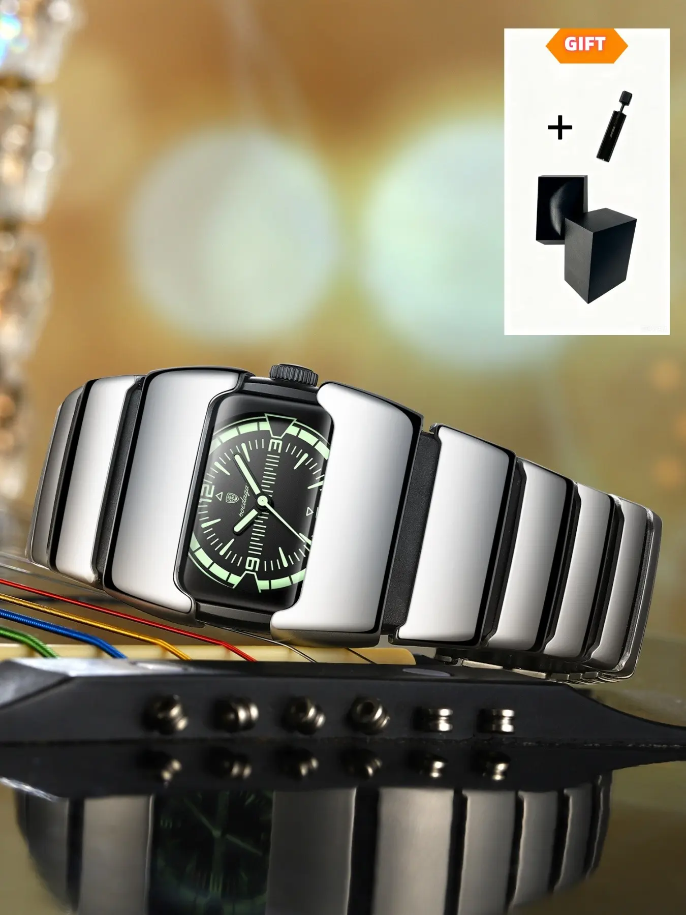 Poedagar Men's Watch, Waterproof Night Light, Stainless Steel, Sports Quartz, Ideal Gift for Boyfriend and Father, Business and Leisure