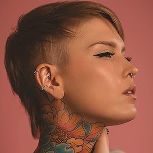 BESTEEL 10 Pcs 16G 18G Hinged Clicker Nose Rings Helix Cartilage Daith Hoop Earrings for Women Men Jewelry Septum Tragus Sleeper Conch Piercing Earring Set 8-12MM  Band Thin