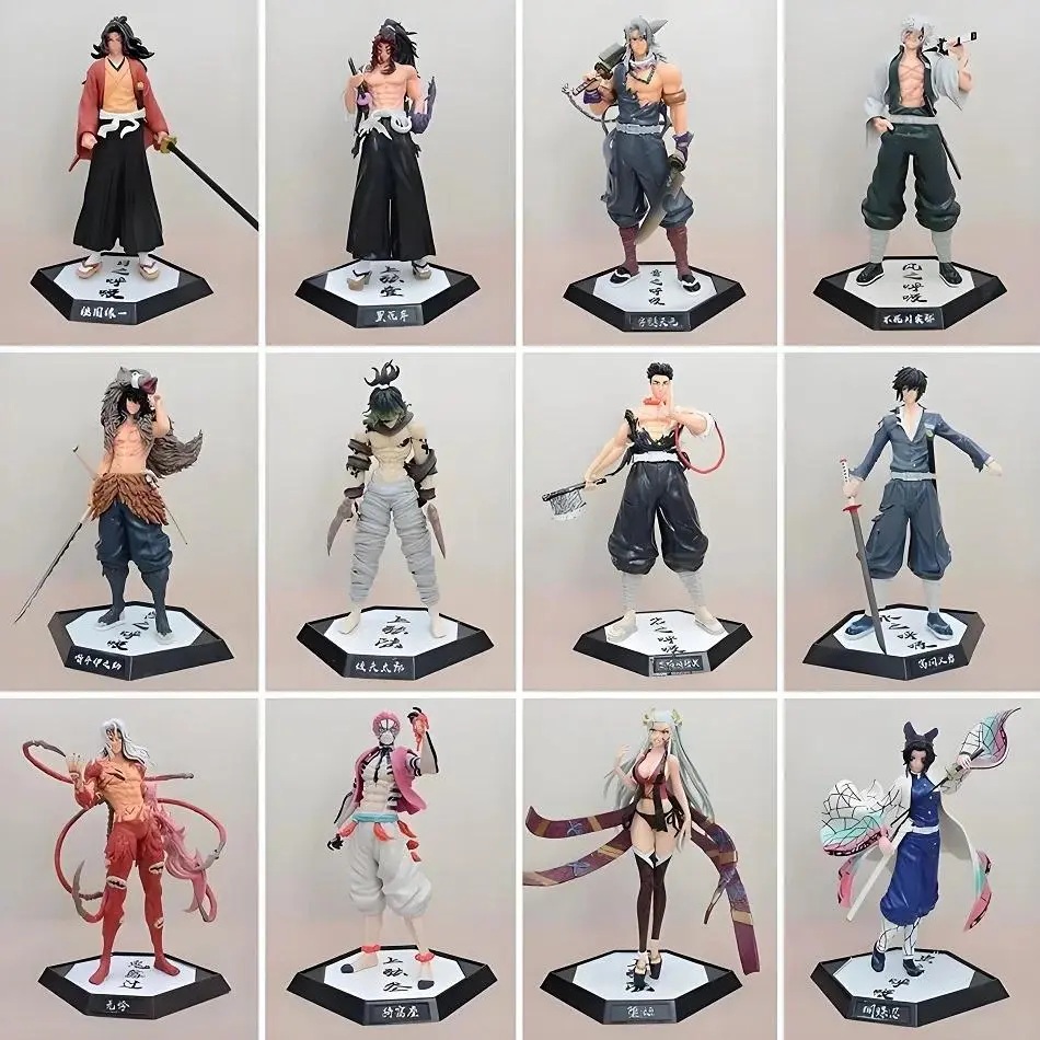Anime Demon Slayer Figure Kamado Tanjirou Nezuko Action Figure PVC Model Toys Zenitsu Figurine Inosuke Kimetsu Yaiba Figura Gift