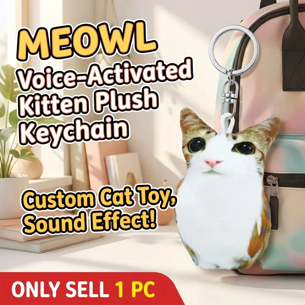 Meowl Talking Plush Toy – Cute Interactive Cat with Voice, Soft & Funny Gift
