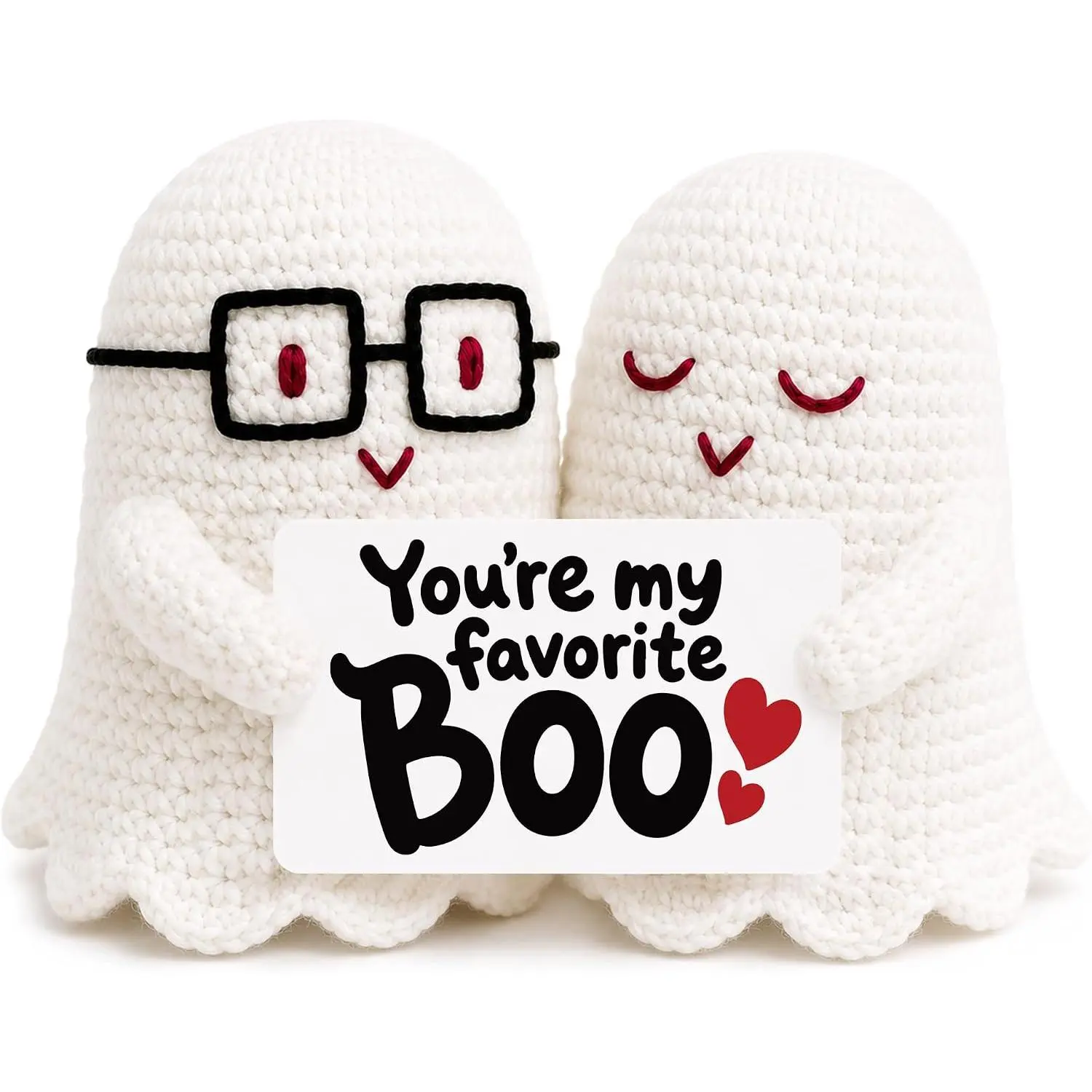 Anniversary Love Gifts for Girlfriend Boyfriend Wife Husband Birthday Gifts for Women Men Boo Basket Stuffers Halloween, I Love You  Her Him, Funny Christmas Cute  Crochet