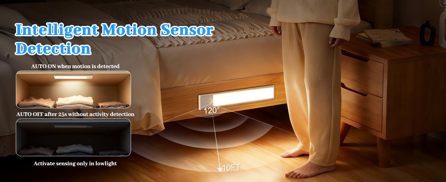 MATULSA Rechargeable Motion Sensor LED Under Cabinet Lights - 6/3-Piece Set with Charging Station, Dimmable 3-Color Temp, Magnetic Wireless, Shelf & Kitchen Lights (Mother’s Gift Option), Led Lights, Shelf Lights