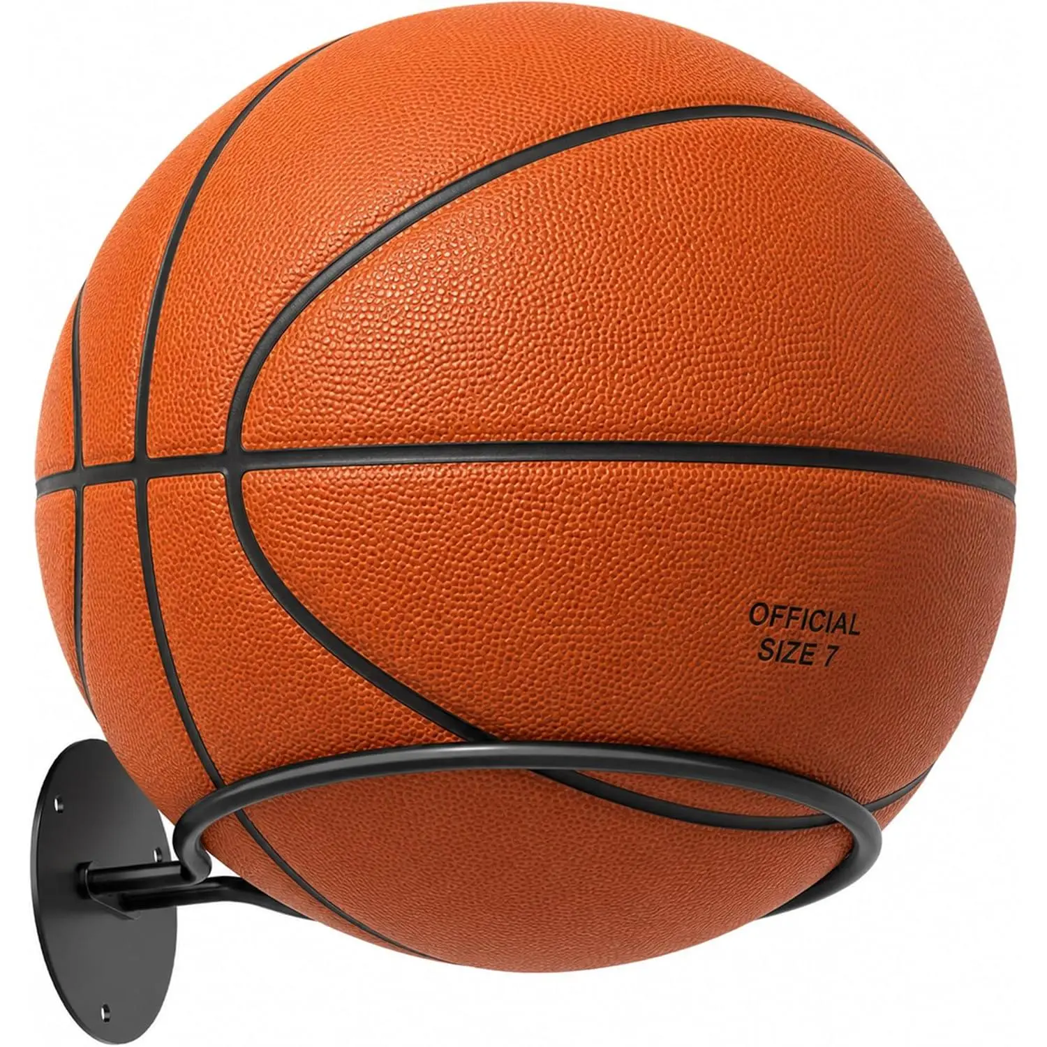 Basketball Holder Wall Mount - Football Wall Mount for Display, Basketball Storage Rack for Balls, Ball Holder as  Room Decor, Boys Room Accessories Soccer Wall Decor