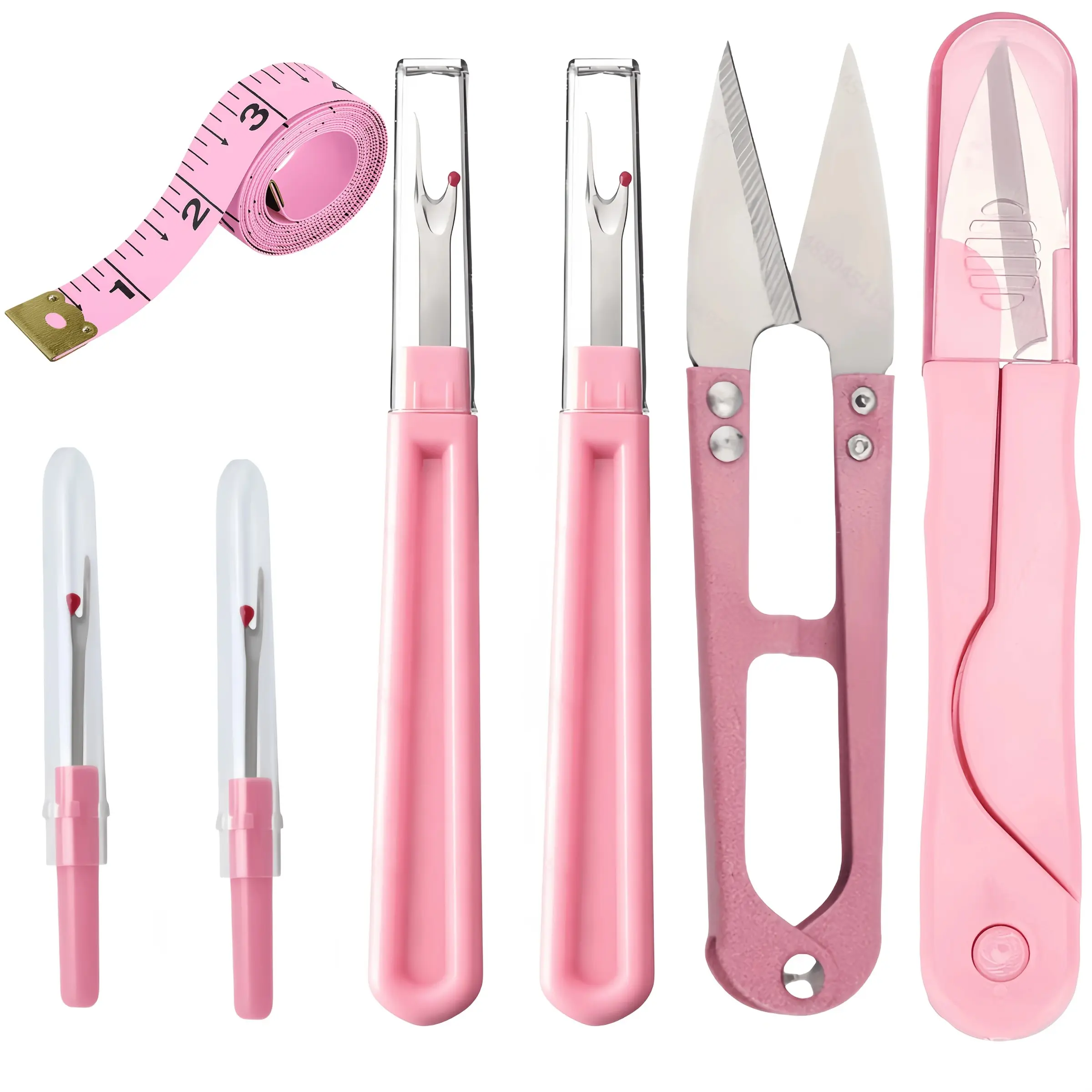 Sewing Tool Set, Thread Cutter, Seam Ripper, Soft Ruler, Hand Embroidery DIY, Tailoring Tools, Home Use, Clothes Repair Kit