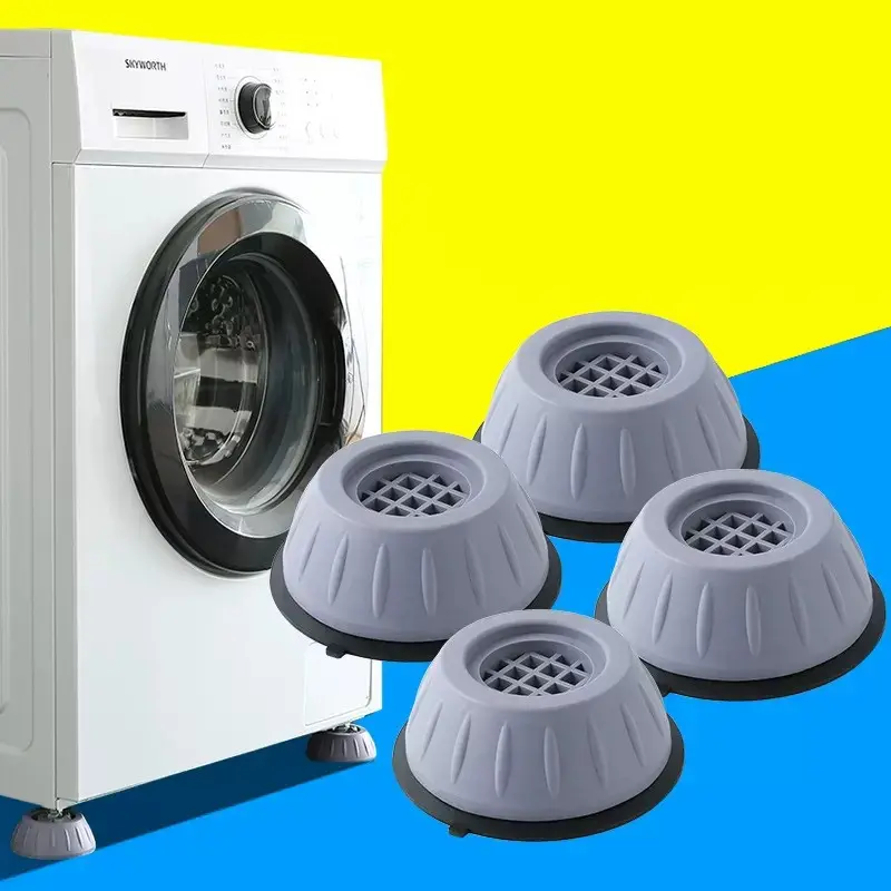 Anti-vibration, shock-absorbing, noise-reducing, anti-slip washing machine foot pads, Replacement Parts, 4-piece set for washing machines and dryers, furniture stability enhance