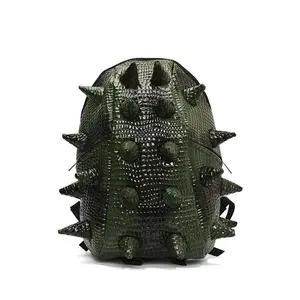 Fashion Cool 3D Hedgehog Shaped Backpack, Funny Unique Creative Spine Design, Street Trend Sea Cucumber Style Outdoor Riding Knapsack