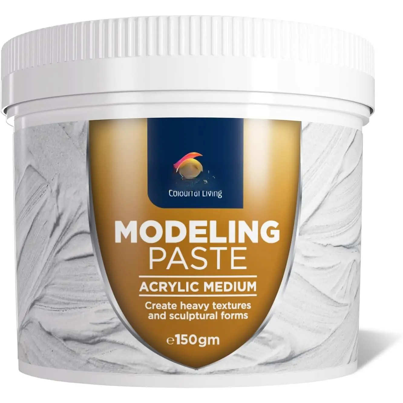 Thick Modeling Paste White 5.3 Oz / 150gm - High Density,  Medium for Texture, Thickness, and Dimension Additive