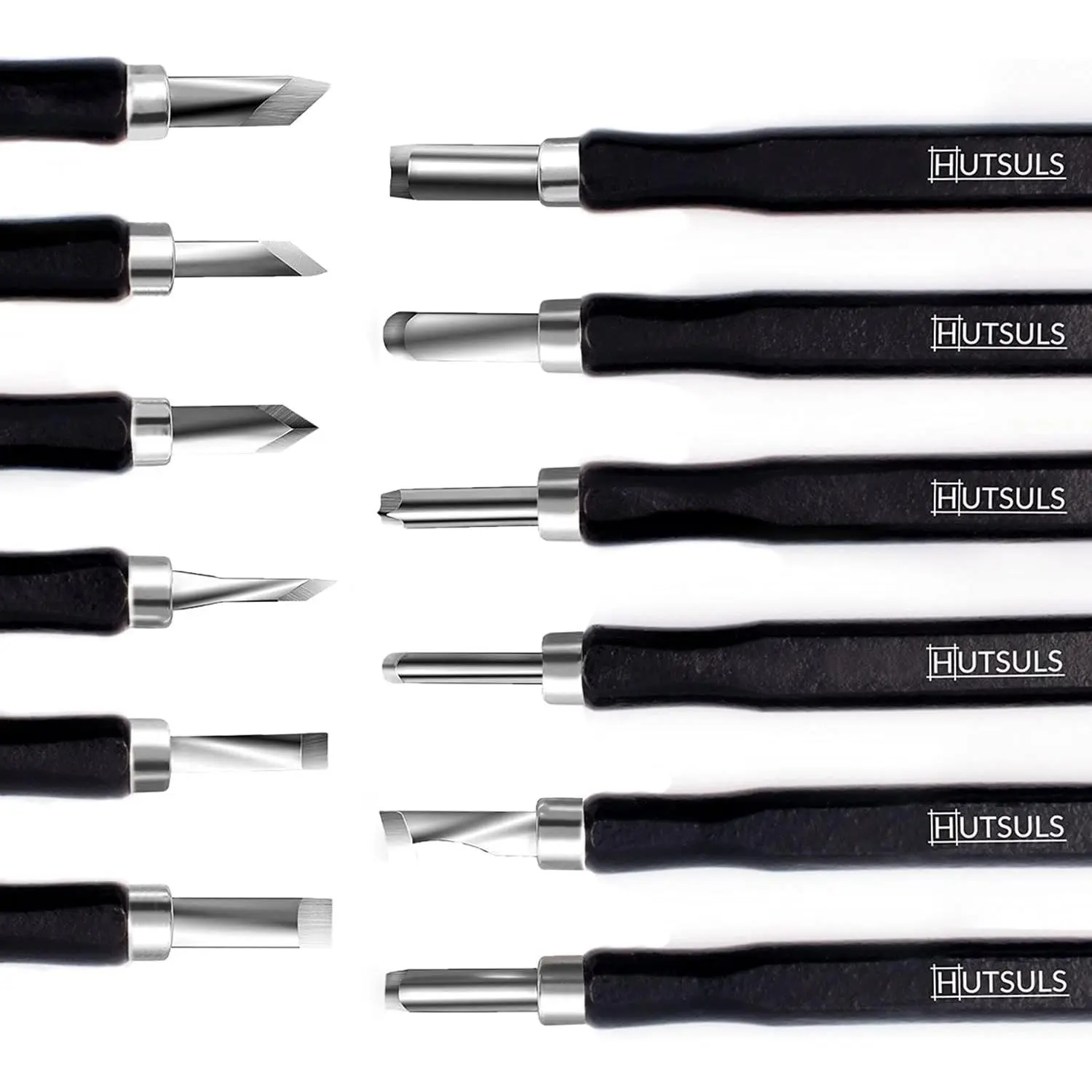 Wood Carving Set - Easy to Use 12 pcs Mini Wood Chisel Beginner Wood Carving Kit for Adults & Kids Carving Kit Gift