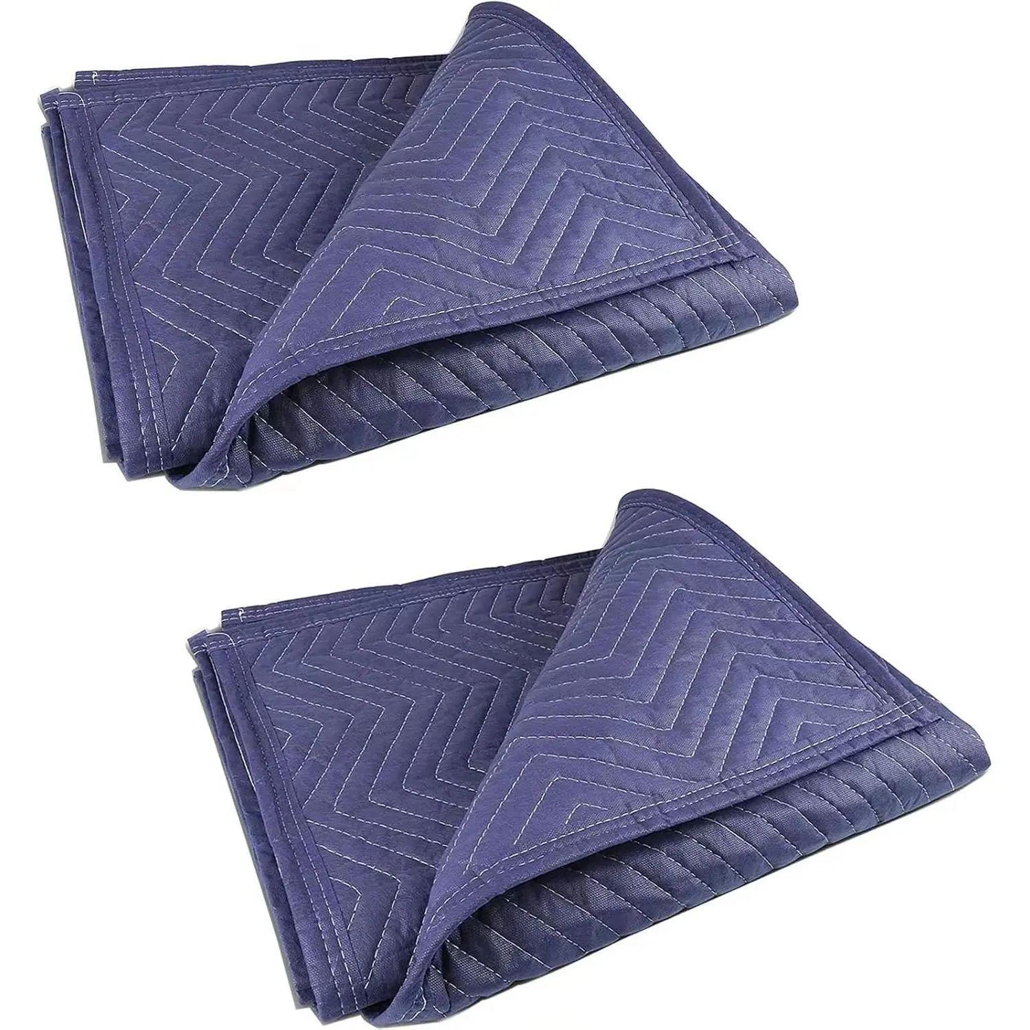 2 Moving Blankets 40"x 72" Heavy Duty Packing Blankets for Moving Shipping Thick Furniture Wrapping for Moving Supplies Professional Quilted Shipping Blankets