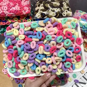 Multicolor Fuzzy Plush Hair Ties Soft Chenille Scrunchies No Damage Elastic Hair Bands for Women Girls Daily Hairstyle Accessories