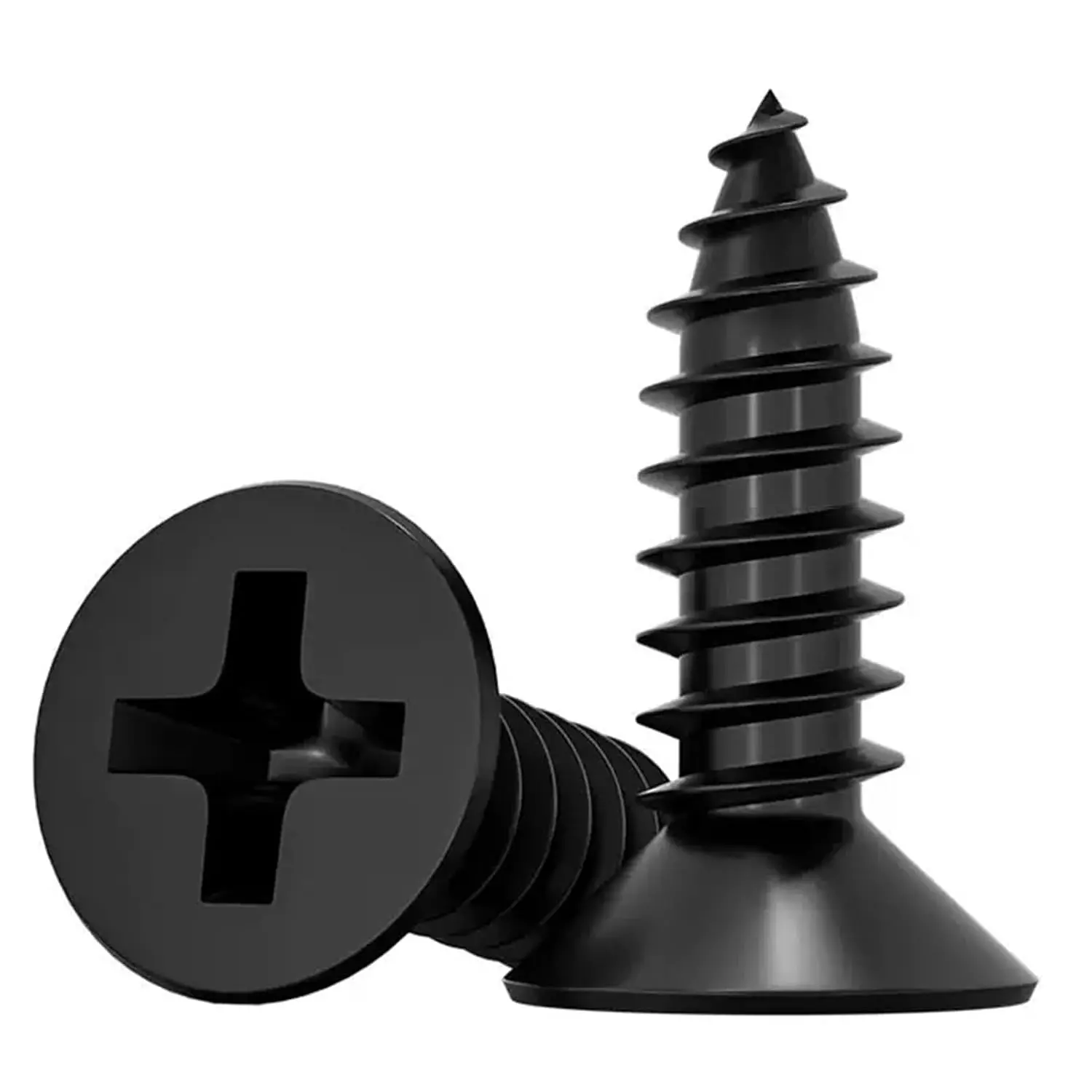 Black Screws,100 PCS #4X1/2 Stainless Steel Phillips Flat  Screws | Stainless Steel 18-8 A2(304) Screws  in Household Appliances,Furniture,Woodworking