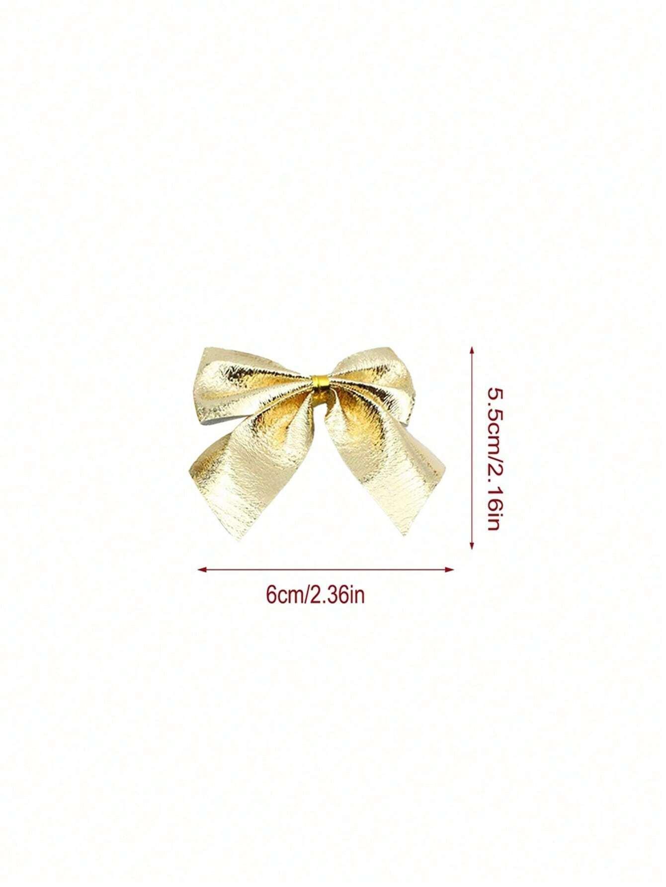 12/24/36pcs Small Christmas Bow Christmas Decoration 5.5cm For Home Gold Red Bowknot Xmas Tree Ornaments New Year 2026 Supplies