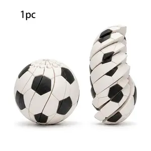 Football Fidget Ball , 3D Printed Twist And Turn Stress Relief Desk Fidget, Relieve Anxiety Fidget Ball Sensory Puzzle, Portable Handheld Focus Ball for Adults