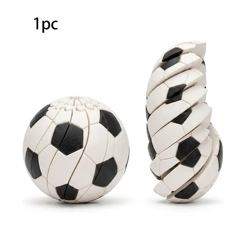 Football Fidget Ball , 3D Printed Twist And Turn Stress Relief Desk Fidget, Relieve Anxiety Fidget Ball Sensory Puzzle, Portable Handheld Focus Ball for Adults